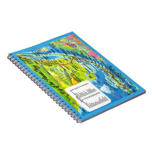 Kleurrijke kaart van Florida Keys Notitieboek (Rechterzijde)