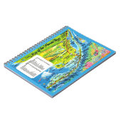 Kleurrijke kaart van Florida Keys Notitieboek (Linkerzijde)