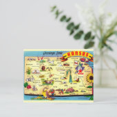 Kleurrijke  kaart van Kansas (Staand voorkant)