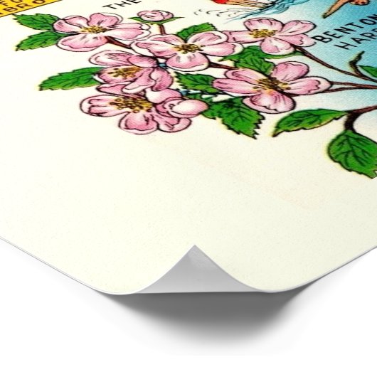  kleurrijke kaart van Michigan Poster (Hoek)