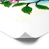 Kleurrijke kaart van Michigan Print (Hoek)