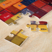 kleurrijke kabelspoorweg legpuzzel (Zijkant)