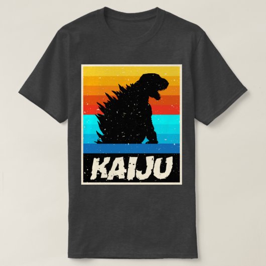 kleurrijke kaiju t-shirt (Design voorkant)