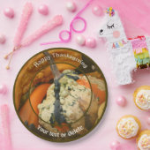 Kleurrijke kalebassen gepersonaliseerde Herfst Tha Papieren Bordje (Feest)