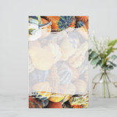 Kleurrijke kalebassen van dichtbij briefpapier (Staand voorkant)