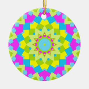 Kleurrijke Kaleidoscoop 012 Keramisch Ornament