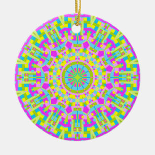 Kleurrijke Kaleidoscoop 05 Keramisch Ornament