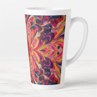 Kleurrijke Kaleidoscoop Kleur Latte Mok