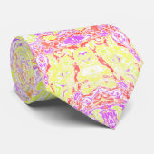 Kleurrijke Kaleidoscoop Stropdas (Opgerold)