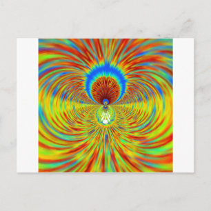 Kleurrijke Kaleidoscope Art Print Briefkaart