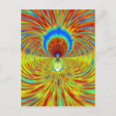 Kleurrijke Kaleidoscope Art Print Briefkaart (Voorkant)