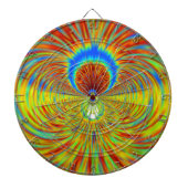 Kleurrijke Kaleidoscope Art Print Dartbord (Voorkant)