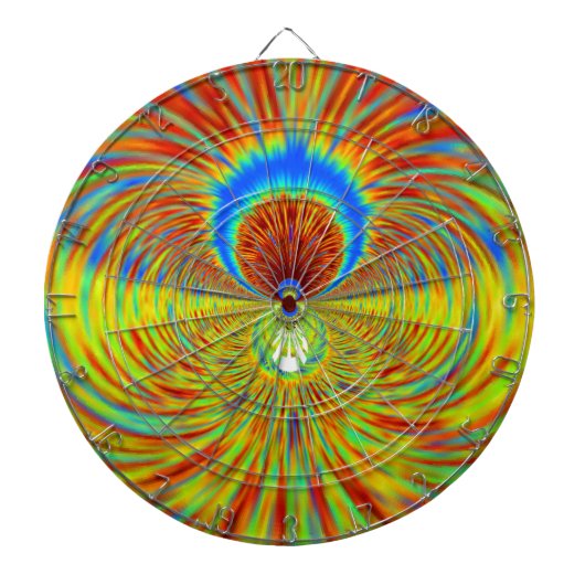 Kleurrijke Kaleidoscope Art Print Dartbord (Voorkant)