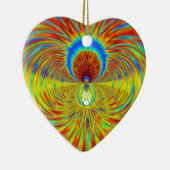 Kleurrijke Kaleidoscope Art Print Keramisch Ornament (Rechts)