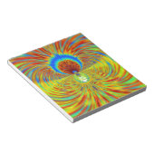 Kleurrijke Kaleidoscope Art Print Notitieblok (Schuin)