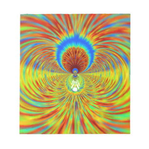 Kleurrijke Kaleidoscope Art Print Notitieblok