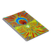 Kleurrijke Kaleidoscope Art Print Notitieboek (Rechterzijde)