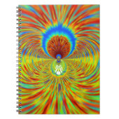Kleurrijke Kaleidoscope Art Print Notitieboek (Voorkant)