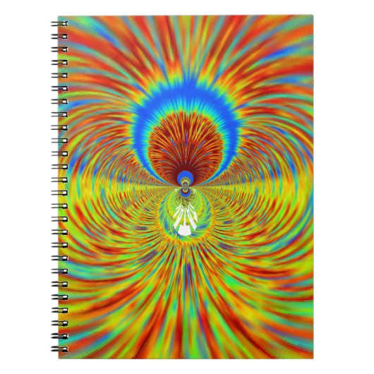 Kleurrijke Kaleidoscope Art Print Notitieboek (Voorkant)