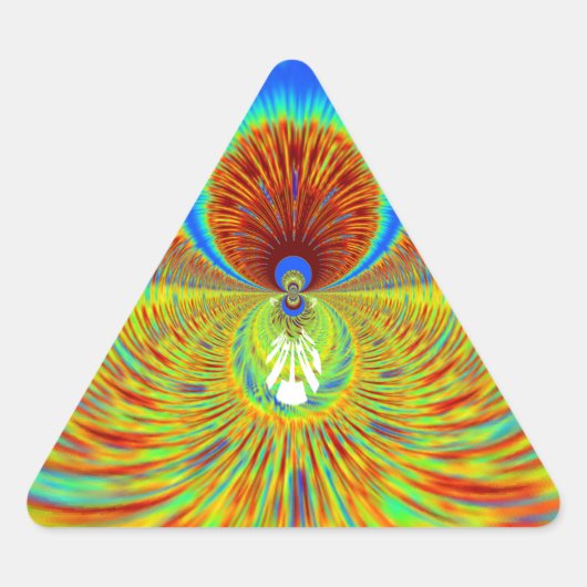 Kleurrijke Kaleidoscope Art Print Sticker (Voorkant)