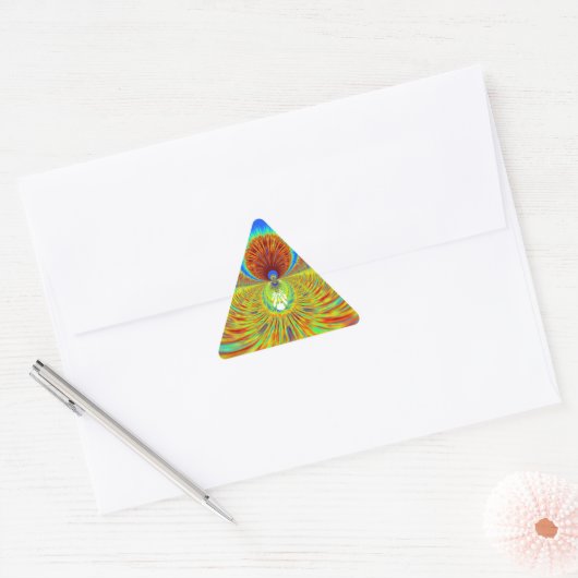 Kleurrijke Kaleidoscope Art Print Sticker (Envelop)