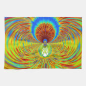 Kleurrijke Kaleidoscope Art Print Theedoek (Horizontaal)