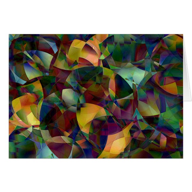 Kleurrijke, Kaleidoscopische Abstracte Kunst (Voorkant Horizontaal)