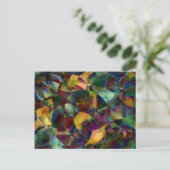 Kleurrijke, Kaleidoscopische Abstracte kunst Briefkaart (Staand voorkant)
