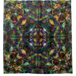 Kleurrijke, Kaleidoscopische Abstracte Kunst Douchegordijn