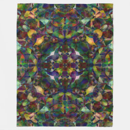 Kleurrijke, Kaleidoscopische Abstracte Kunst Fleece Deken