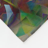 Kleurrijke, Kaleidoscopische Abstracte Kunst Fleece Deken (Hoek)