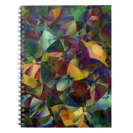 Kleurrijke, Kaleidoscopische Abstracte Kunst Notitieboek