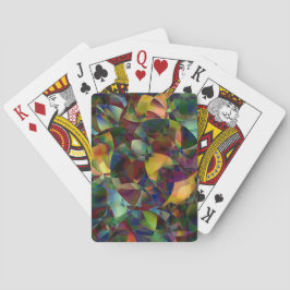 Kleurrijke, Kaleidoscopische Abstracte Kunst Speelkaarten