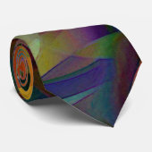 Kleurrijke, Kaleidoscopische Abstracte Kunst Stropdas (Opgerold)