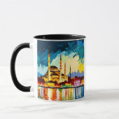 Kleurrijke kalkoen/Istanbul Souvenir Mok (Links)