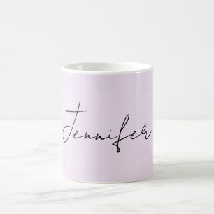 Kleurrijke kalligrafie Elegant Eenvoudig Gewone Na Koffiemok