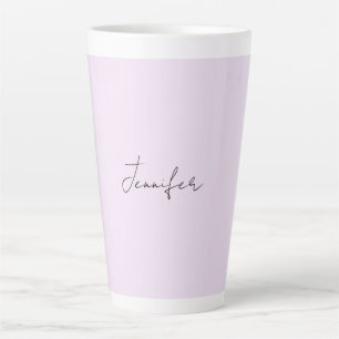 Kleurrijke kalligrafie Elegant Eenvoudig Gewone Na Latte Mok