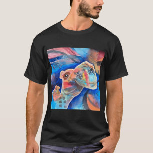 Kleurrijke Kameel Abstract T-shirt