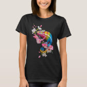 Kleurrijke Kameleon Hagedis Wildflower Reptielen T-shirt (Voorkant)