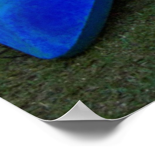 Kleurrijke kano's op het strand van Pago Poster (Hoek)