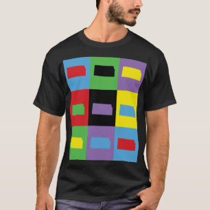 Kleurrijke Kansas Pattern Pop Art T-shirt