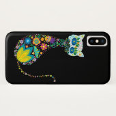 Kleurrijke kartonnen kat Case-Mate iPhone case (Achterkant (horizontaal))