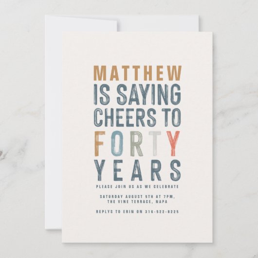 Kleurrijke kasten van de 40e klas tot veertig jaar (Voorkant)