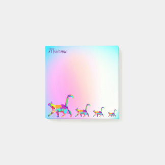 Kleurrijke kat Abstract art modern, persoonlijk Post-it® Notes