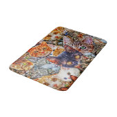 Kleurrijke kat collage badmat (Gekanteld)