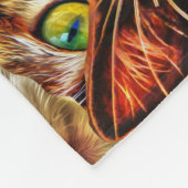 Kleurrijke kat collage fleece deken (Hoek)