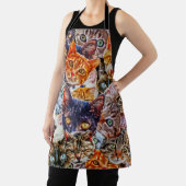 Kleurrijke kat collage schort (Insitu)