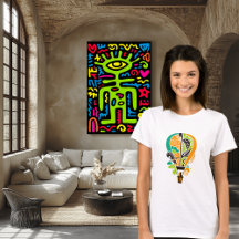 Kleurrijke Kat In Hete Luchtballon Kunst