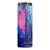 Kleurrijke kat kunst cadeau voor kat moeder thermosbeker (Achterkant)