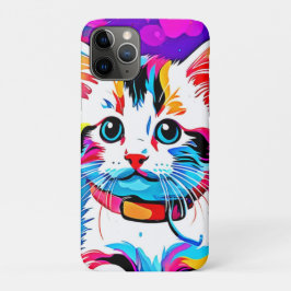 Kleurrijke Kat kunst Case-Mate iPhone Case